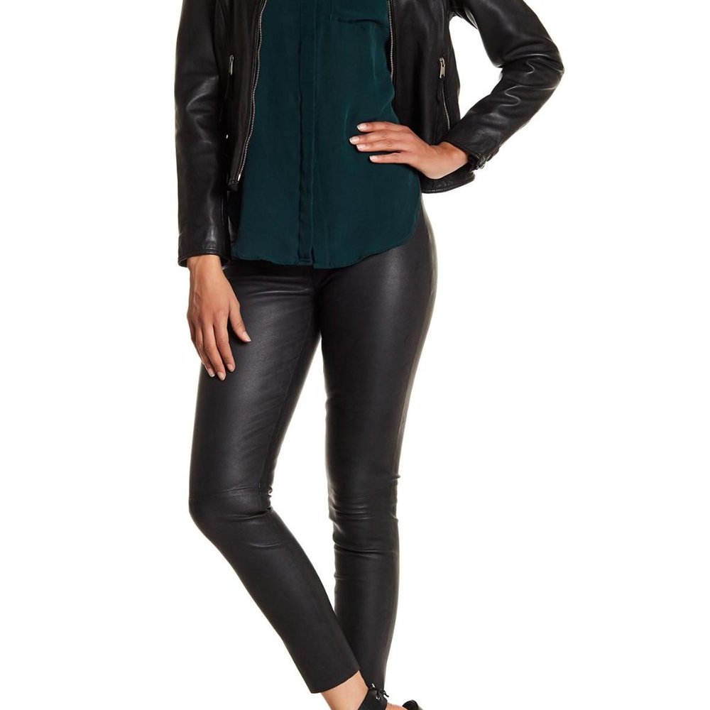 Women's Leather Leggings Lambskin  size 6